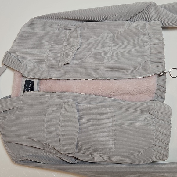 Haute Monde Soft Pink and Gray Jacket - Picture 7 of 7
